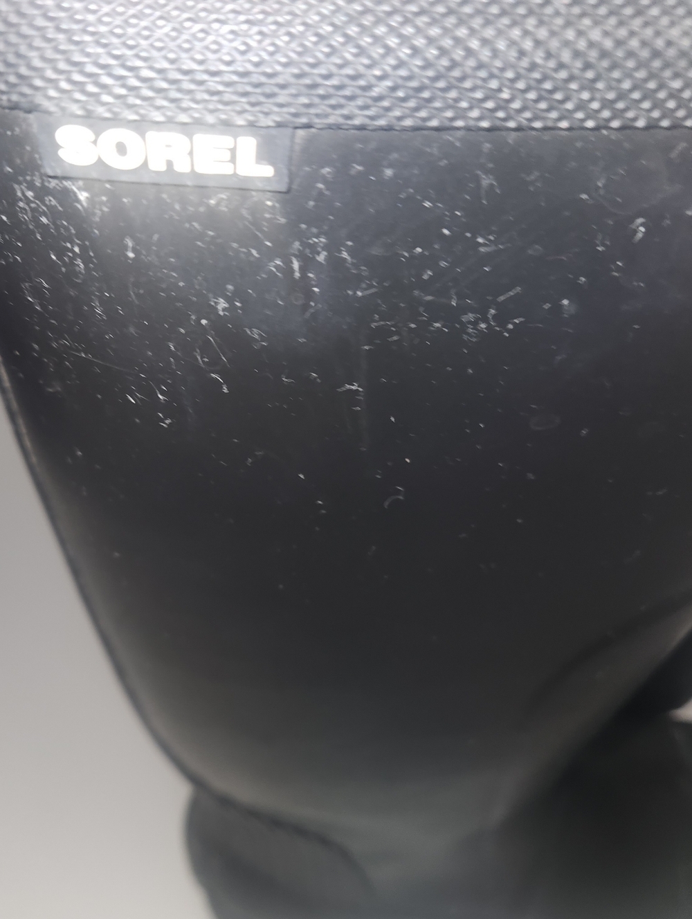 Sorel Black Tall Rain Boots Women's Size 8 - Picture 9 of 11